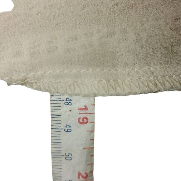 Gimmicks By BKE Women's Cream Crochet Long Bell Sleeve Blouse Top Size S - Picture 11 of 12